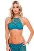 Luli Fama Cosita Buena Crochet Illusion Halter Top