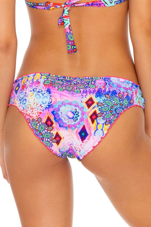 Luli Fama Pink Lagoon Hipster bikini bottom