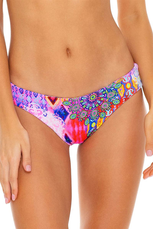 Luli Fama Pink Lagoon Hipster bikini bottom