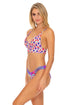 Luli Fama Pink Lagoon Bustier Bralette Bikini Top