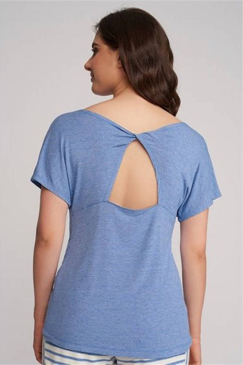 Fleurt With Me Dolman Tee With Back Twist