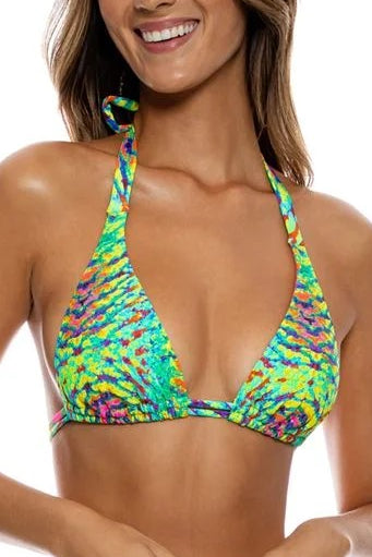 Luli Fama Oasis Babe TRIANGLE HALTER TOP