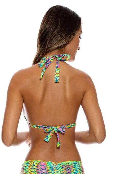 Luli Fama Oasis Babe TRIANGLE HALTER TOP