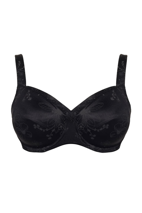 Ulla Viola Bra with underwire and sheer panel