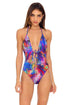Luli Fama Isla Holbox TIE FRONT HIGH LEG ONE PIECE