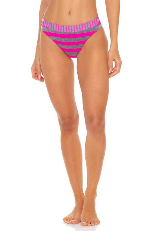 Luli Fama Time To Fiesta NEON PINK HIGH WAIST BANDED BOTTOM