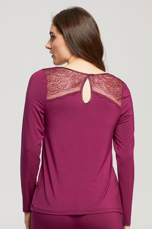 Fleur't Fashion Mix & Match Long Sleeve With Back Keyhole