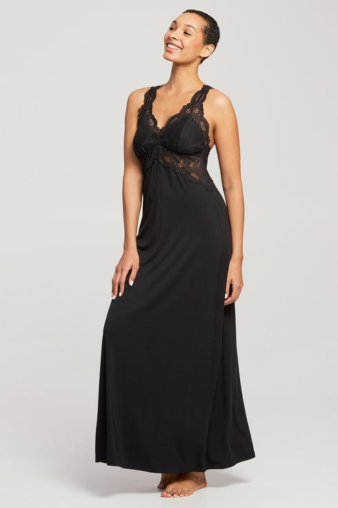 Fleur't Essentials Lace T-Back Gown