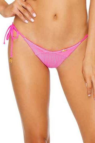 Luli Fama Barbie In Miami Wavey Ruched Back Brazilian Tie Side Bottom
