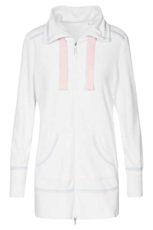 Rosch Be Happy Sweat jacket with pastel decorative stitches
