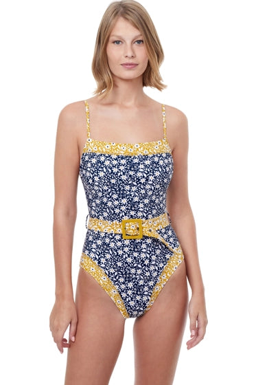 Gottex Shimmering Daisies Underwire One Piece Swimsuit