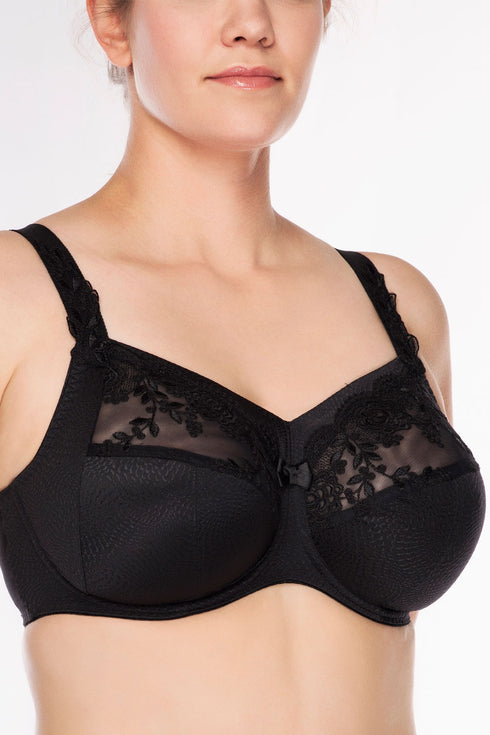 Ulla Ella Bra with underwire and sheer panel