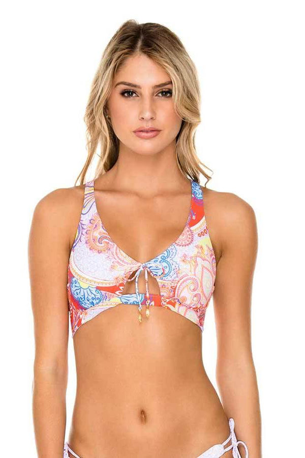 Luli Fama Dynasty Reversible Dainty Bow Bralette