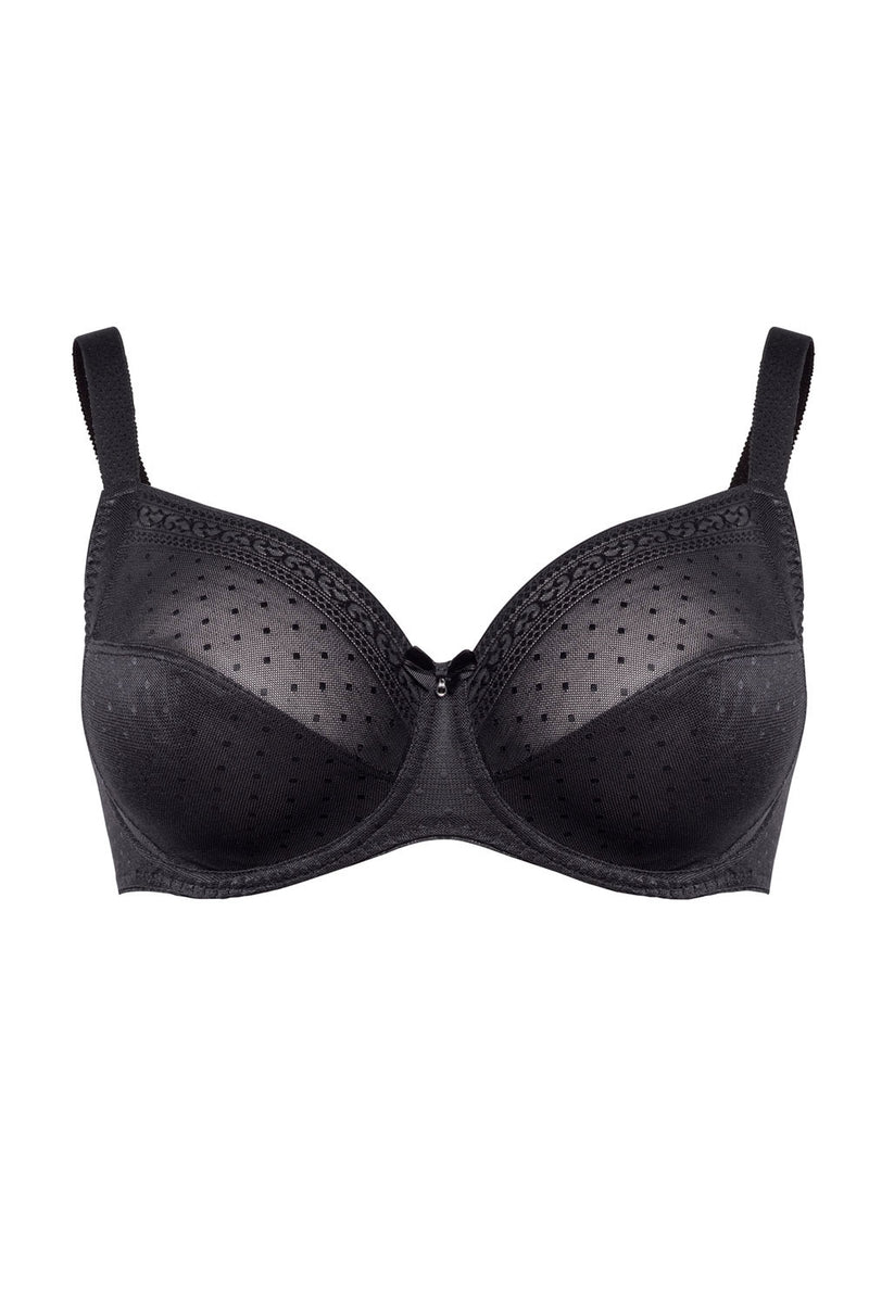 Ulla Meghan Moulded Smooth Foam Cup Underwire Bra (Black) – LES