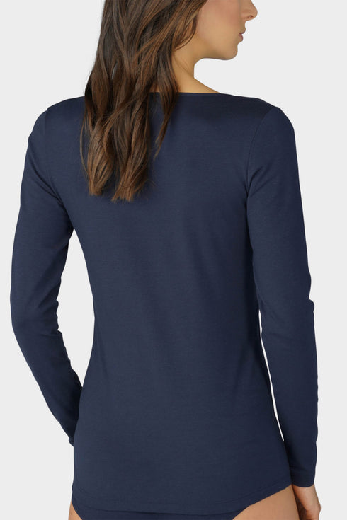 Mey Serie Cotton Pure Long-Sleeved Shirt