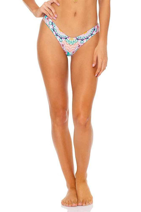 Luli Fama Caribbean Kisses Tab Side High Leg Brazilian Bottom