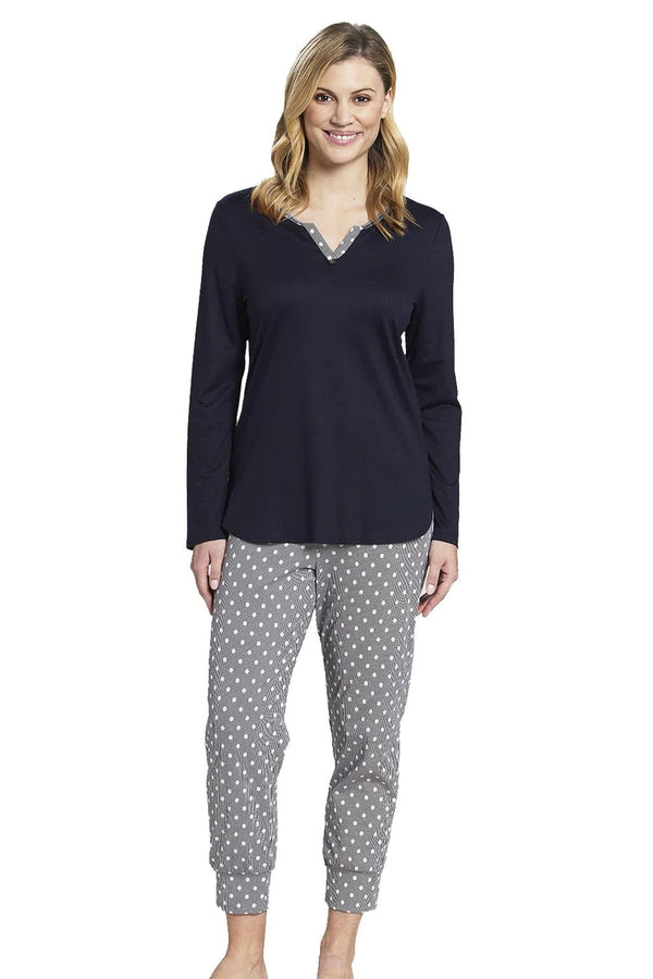 Rosch Smart Casual Pyjamas long sleeve pants long cuffed round neck