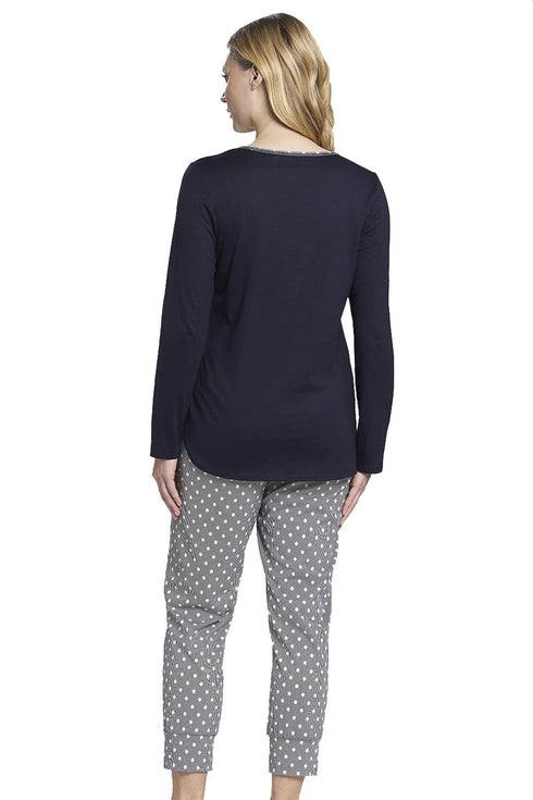 Rosch Smart Casual Pyjamas long sleeve pants long cuffed round neck