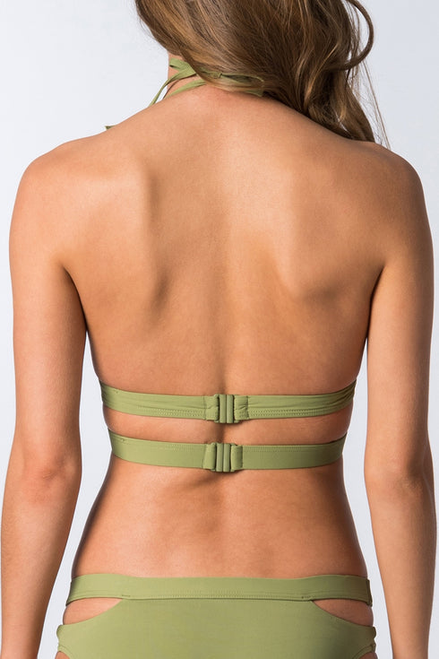 Seafolly Active Split Band Halter Bikini Top