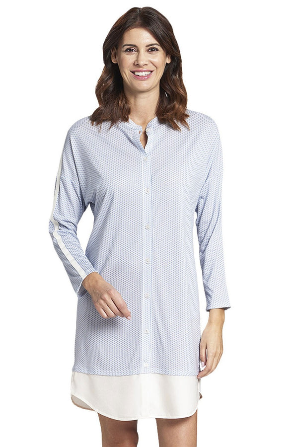 Rosch Pure Crystal Off-White Spotted Cotton Nightdress