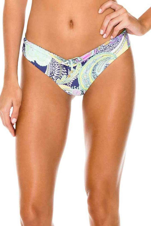 Luli Fama Dynasty Reversible Drawstring Ruched Brazilian