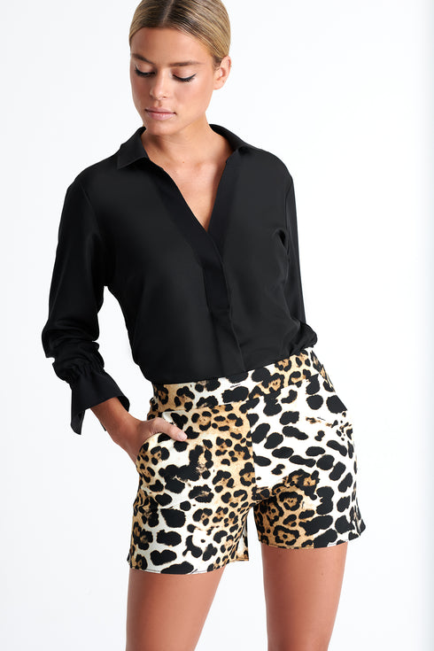 Shan Kawa Shorts cut in printed Lycra - 42020-54-950
