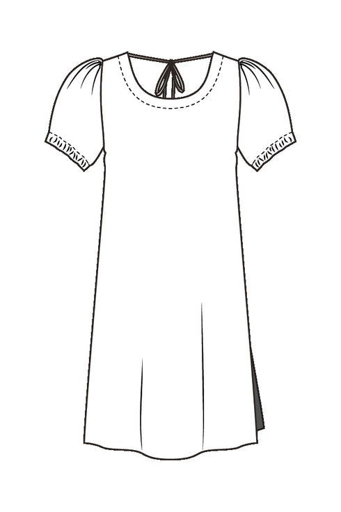 Shan Angèle Puff sleeve dress