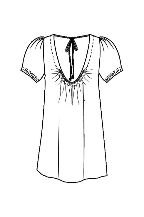 Shan Angèle Puff sleeve dress