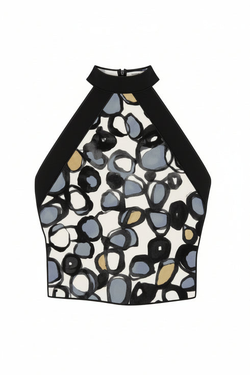 Shan Soie Silk scarf top