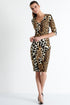 Shan Kawa Mid-length Dress in a printed Jersey