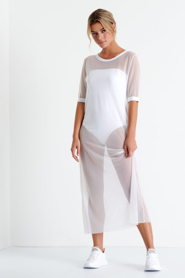 Shan Livia Long mesh dress