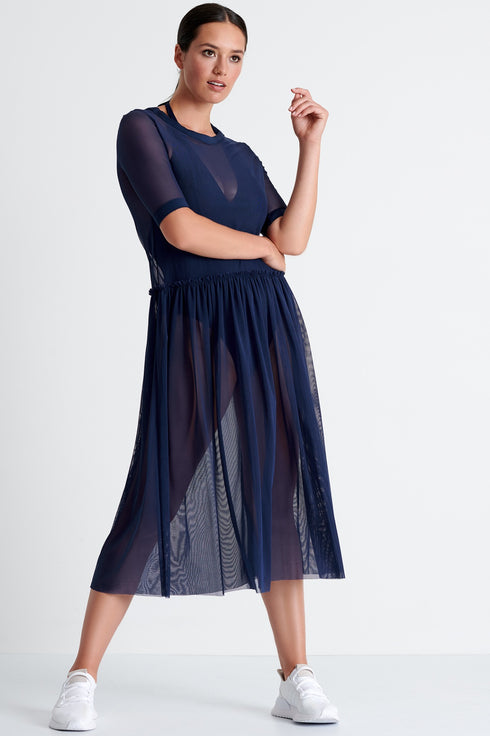 Shan Livia Long mesh dress