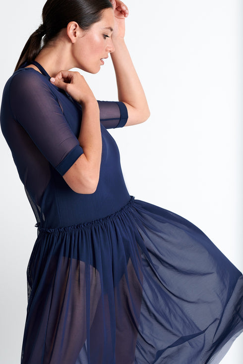 Shan Livia Long mesh dress