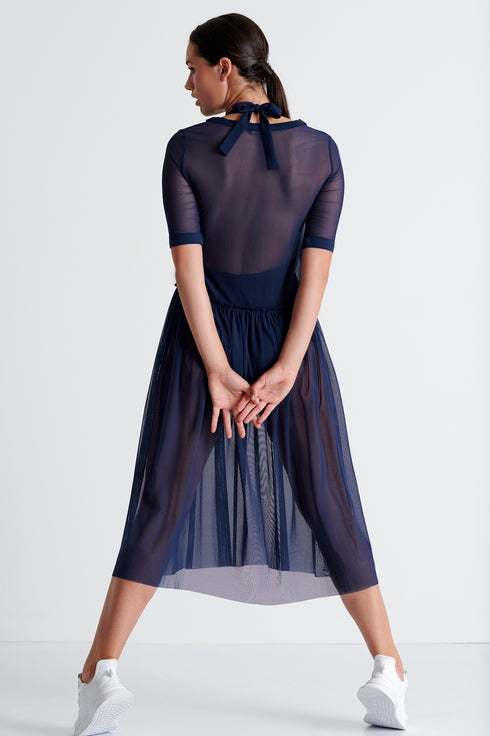 Shan Livia Long mesh dress