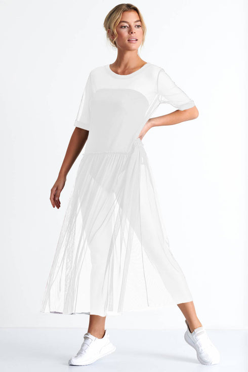 Shan Livia Long mesh dress