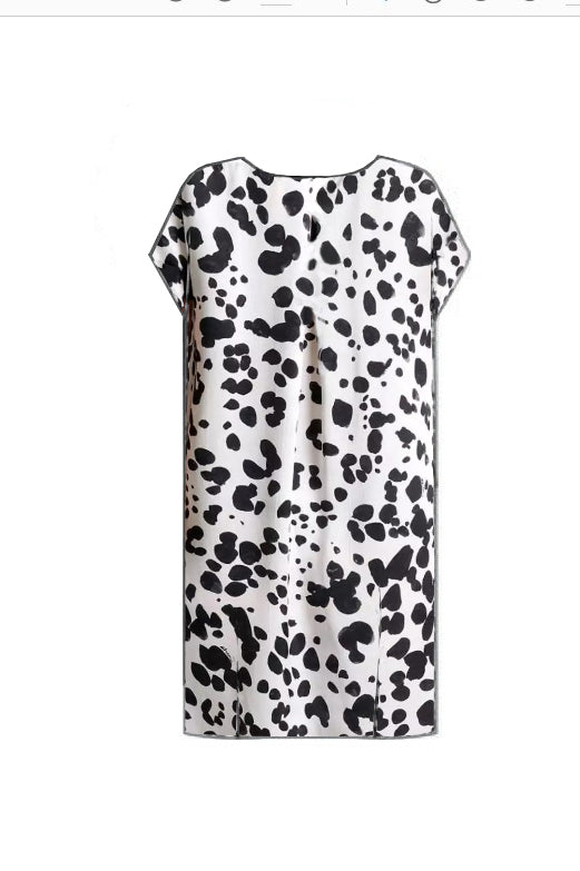 Shan Anita Tunic WITH SLIP TEXTURED TAFFETA PRINT