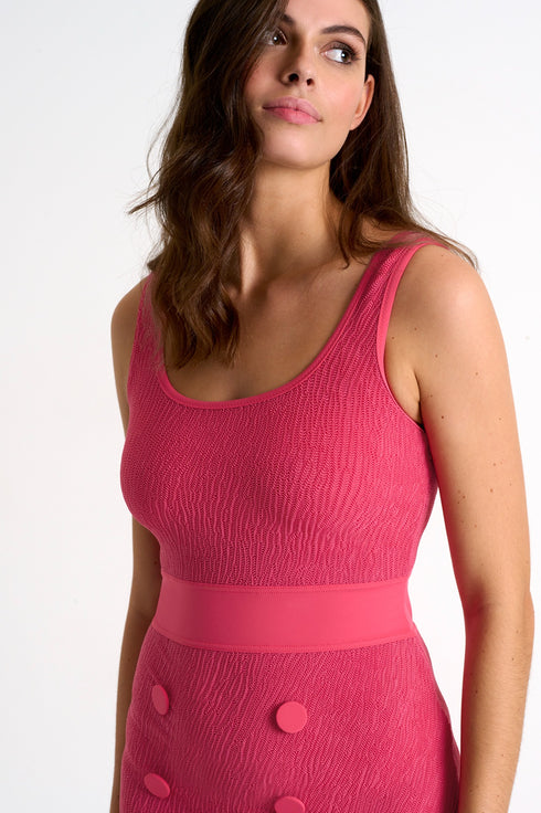 Shan Dahlia Textured swim dress