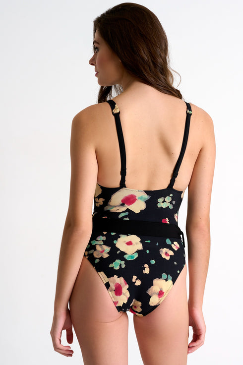 Shan Sacura Belted one-piece