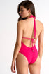 Shan Mia Plunging mesh one-piece
