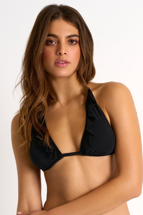 Shan Mia Mesh triangle bikini top