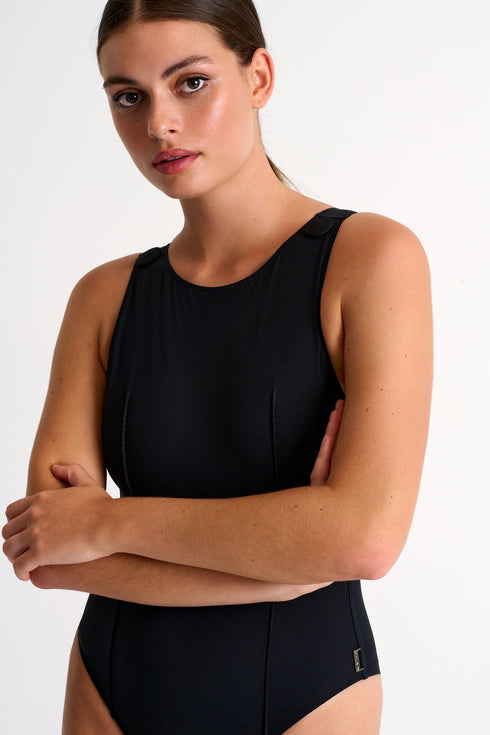 Shan Jessie High-neck one-piece