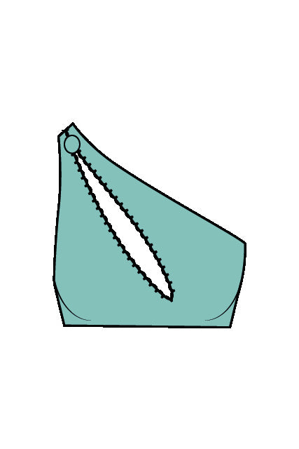 Shan Jessie One-shoulder bikini top