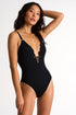 Feminine Plunging One-Piece - 42447-05-800 4 / 800 Caviar / 75% POLYAMIDE, 25% ELASTANE
