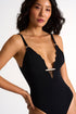 Feminine Plunging One-Piece - 42447-05-800 4 / 800 Caviar / 75% POLYAMIDE, 25% ELASTANE