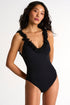 One-Piece With Fringes - 42450-06-800 4 / 800 Caviar / 75% POLYAMIDE, 25% ELASTANE