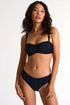 Scallop Detail Bikini Bottoms - 42457-34-550 4 / 550 Navy & Caviar / 75% POLYAMIDE, 25% ELASTANE