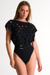 Shan Charlie-Rose Elegant One-Piece With Cut-Outs