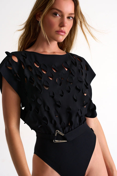 Shan Charlie-Rose Elegant One-Piece With Cut-Outs - 42480-13-800