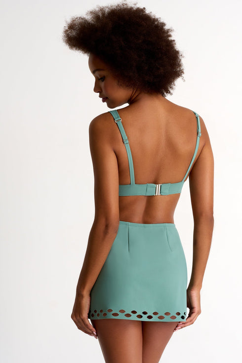 Swim Mini Skirt - 42480-45-600 4 / 600 Sage / 75% POLYAMIDE, 25% ELASTANE