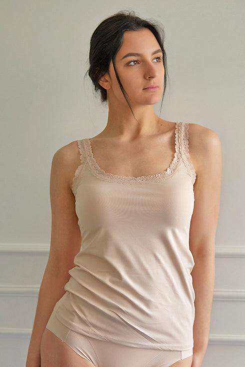 Janira Dolce Cotton WIDE STRAP WITH LACE